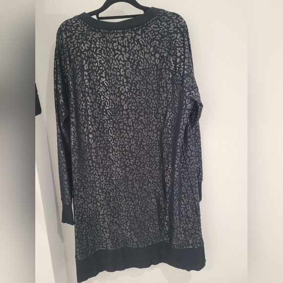 NWT- Jane And Delancey Black Leopard Print Sweater Dress-Large - Picture 4 of 4